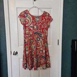 Chaps Multicolor Paisley Top